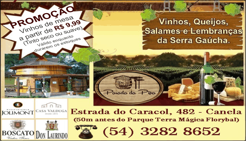 Parada da Pipa Canela Parada da Pipa Canela